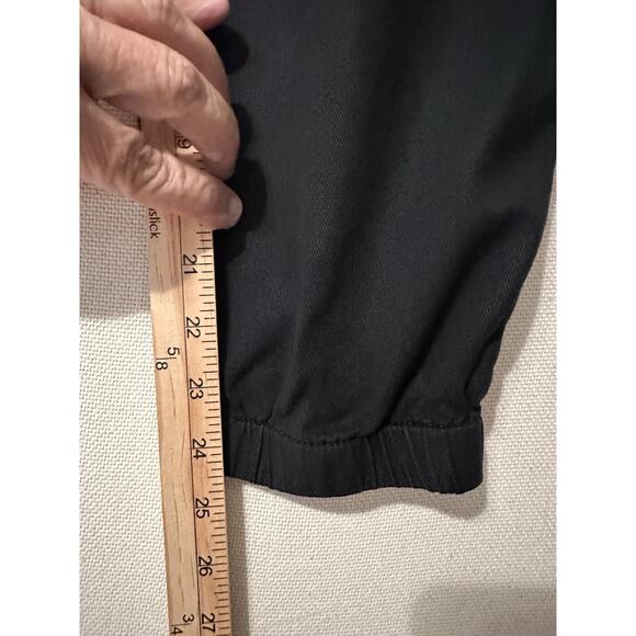 Torrid Premium Sz 14 Black Tie Waist Pants Ankle Capri Drawstring Joggers Casual - Picture 9 of 11